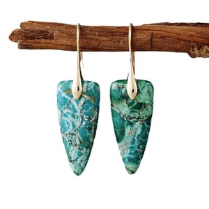 Boucles d'oreilles en pierre naturelle pour femmes, bijoux de luxe légers à la mode, origine Jinhua - Product Image 5