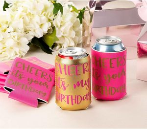 Custom Weeding Can s 12 Oz Birthday Neoprene Can <b>Cooler</b> Sleeves Neoprene <b>Drink</b> Holders Bottle Can Sleeves - Product Image 4
