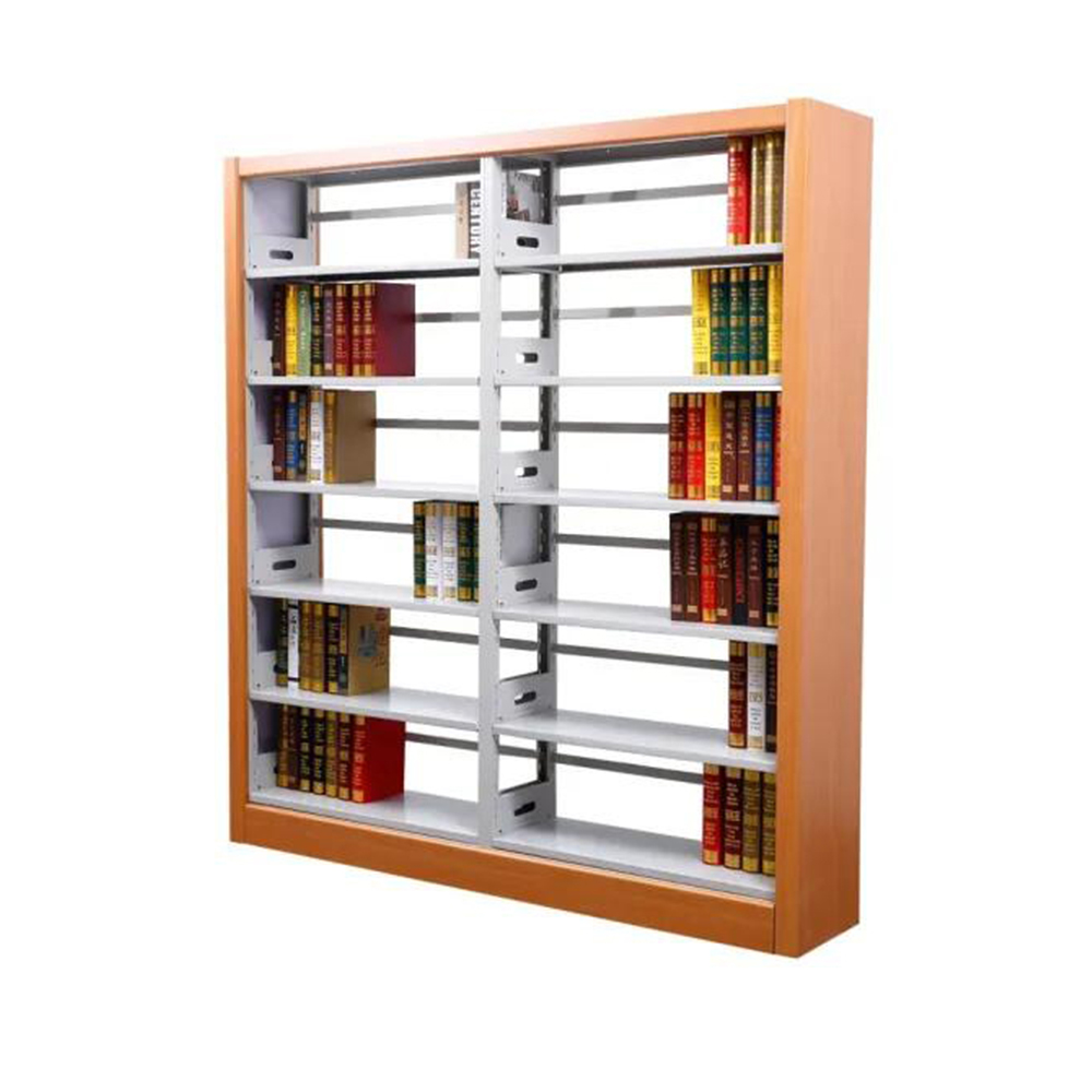 FAS-064 Двусторонняя boltless стальной школьная мебель для библиотеки книжные полки металлическая книжная полка