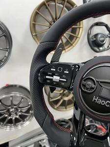 Volant en fibre <span class=keywords><strong>de</strong></span> carbone véritable cousu à la main style AMG, conserve le régulateur <span class=keywords><strong>de</strong></span> <span class=keywords><strong>vitesse</strong></span> pour les modèles classiques Mercedes W204 W211 - Product Image 3