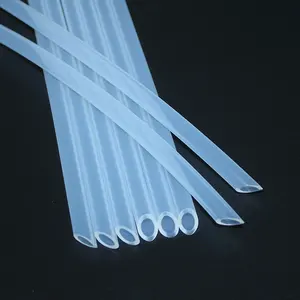 Custom Clear Durable Silicone Straw For Water Bottles Reusable Safe And Non-toxic BPA Free Silicone Drinking Straws