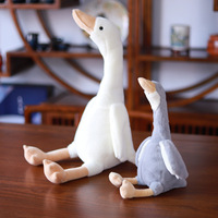 Grande oie blanche cygne poupée canard en peluche Super doux PP coton remplissage peluche Animal de ferme jouet pour enfants cadeaux