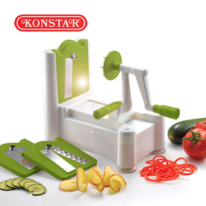 Coupe-légumes manuel ergonomique en acier inoxydable pour petites commandes directes – Idéal pour légumes bouclés et spaghetti - Product Image 3
