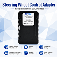 Adaptateur de remplacement d'autoradio pour Ford Kuga 2013-2019, avec commande intégrée au volant, réglage de l'heure et de la date, interface SWC