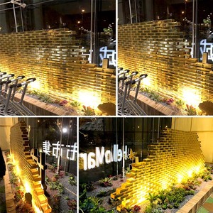 Bernsteinfarbene Heißschmelz-Glasbausteine für Kunst und Dekoration, 200*100*50mm, Feuerfeste Massive Glasbausteine - Product Image 6