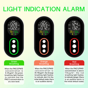 Moniteur de qualité de l'<span class=keywords><strong>air</strong></span> portable classé IP67, détecteur de PM2.5 et PM10 avec affichage LCD de la température et de l'humidité - Product Image 6