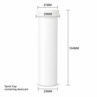 Bouteille de stockage cylindrique en PP durable pour comprimés effervescents, étanche à l'humidité, avec couvercle déshydratant pour emballage pharmaceutique