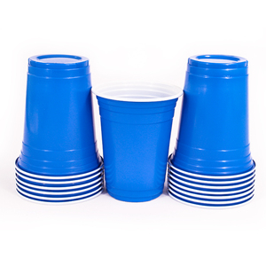 16 oz vasos de plastico màu xanh dùng một lần nhựa Đảng lạnh nóng đồ uống <span class=keywords><strong>cup</strong></span> Set mỹ phong cách Đảng bia Pong Set - Product Image 5