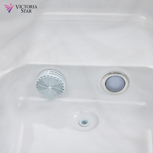 Baignoires de Luxe Jacuzzi Spa Extérieur 4 Personnes Hydromassage Carrées en Plastique pour Bain Profond - Product Image 5