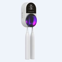 Stérilisateur de brosse à dents électrique double avec désinfection UVC+UVA et chargement Type-C pour couples
