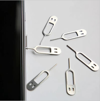 Aiguille d'éjection universelle en métal pour carte SIM, outil d'ouverture pour téléphone portable
