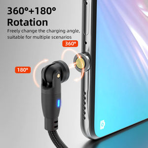 Cavo Magnetico Tipo <span class=keywords><strong>C</strong></span> di Alta Qualità con Rotazione a 540°, Caricatore per Telefono <span class=keywords><strong>3</strong></span> in 1 da 60W, Cavo Dati PD USB Tipo <span class=keywords><strong>C</strong></span> per Ricarica Rapida - Product Image 4
