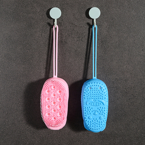 Mitaines de douche de bain réutilisables bande élastique gants de frottement du <span class=keywords><strong>dos</strong></span> doux exfoliant lavage du corps Massage Spa mitaine serviette - Product Image 5