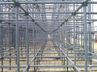Échafaudage mobile en X en acier galvanisé, échafaudage traversable à démontage rapide pour chantier de construction