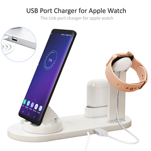4 in 1 Wireless Charger Watch Charger <strong>Dock</strong> for Iphone Charging Station <strong>USBC</strong> Stand Fast Charging Suitable for Iphone 11 12 Pro - Product Image 4
