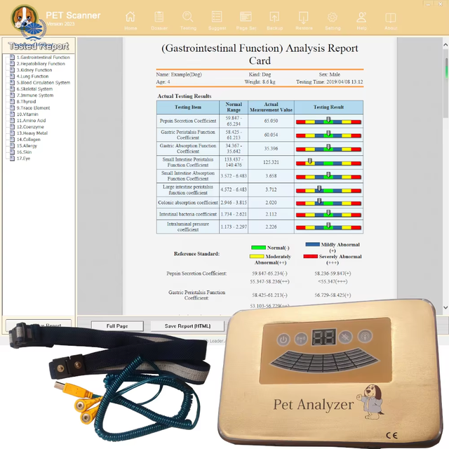 2025 Pet Quantum Bio Resonance Scanner Analyzer Veterinary Monitoring Device Quantum Resonance Magnetic Analyzer