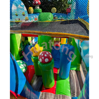 Parcours d'obstacles gonflable géant en PVC commercial pour l'extérieur, jeu de défi sportif gonflable, parcours d'obstacles gonflable pour enfants