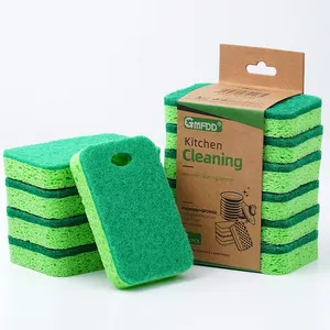 High-Density Wood Pulp Sponge For Dishes Cleaning Kitchen Products Dish Washing House Cleaning Materials Sponges Scouring Pads