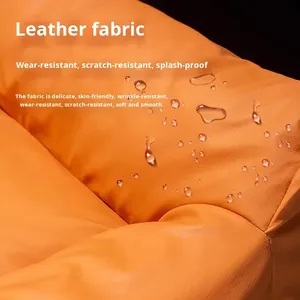 Modern Donut Shape Dog <strong>Cat</strong> Sofa <strong>Bed</strong> Waterproof PU Leather Removable Washable <strong>Cover</strong> PP Cotton Fill All Seasons Pet <strong>Bed</strong> - Product Image 3
