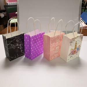 Sac cadeau en papier recyclable ProDesign avec poignée Impression personnalisée Boutique Shopping en vrac Artisanat - Product Image 1