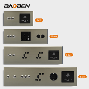 BAOBEN Enchufe Redondo de Acero Inoxidable con Interruptor y Función de Tres Orificios, Apto para Hoteles y Hogares - Product Image 4