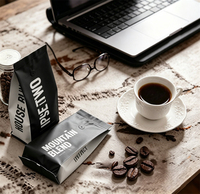 Sachet à café à soufflet latéral 1kg 2kg 5kg Grande capacité Scellé en aluminium Barrière plastique Emballage pour grains