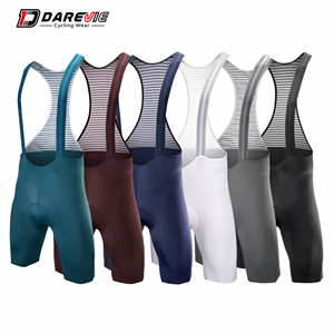 Darevie personalizzato personalizzato personalizzato colorato Pro Level tessuto Sport Wear Shorts bici camoscio imbottito ciclismo senza cuciture pantaloncini bavaglini - Product Image 6
