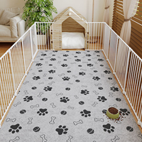 Tapis antidérapant pour enclos pour animaux de compagnie, résistant à l'humidité et aux taches, tapis d'entraînement pour chiens et chats