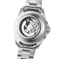 Montre automatique pour homme Winner 8287, montre à diamants, montre squelette colorée, étanche, en acier inoxydable, mécanique, montre-bracelet