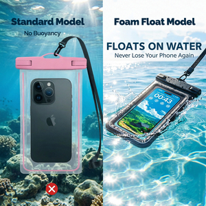 Sac étanche pour téléphone portable flottant en mousse de plongée personnalisé en usine, étanche IPX8, pour la plage, la piscine, housse de protection pour téléphone - Product Image 1