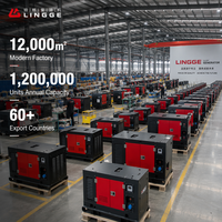 Generador Diésel Industrial Silencioso de 15/25/35/50 kW con ATS Trifásico 50Hz/60Hz, Estación de Energía Insonorizada