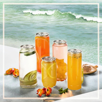 Boîte en plastique facile à ouvrir, boîte à boisson en plastique transparente avec couvercle à anneau de traction, emballage personnalisé pour boissons