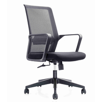 Chaise d'étudiant de bureau pivotante sans roues en maille de 2025 Offre Spéciale avec accoudoir fixe