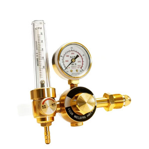 Régulateur de pression d'argon, régulateur de pression de dioxyde de carbone, débitmètre d'argon, manomètre, tout en cuivre soudé à l'arc à l'argon - Product Image 1