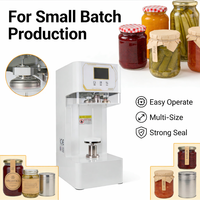 Scelleuse électrique semi-automatique haute précision à faible consommation d'énergie pour bouteilles et canettes de boissons, à faible bruit, pour les startups d'emballage de produits.