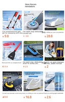 Pelle à neige multifonctionnelle pour voiture, balai à neige double tête en alliage d'aluminium rétractable, fabriqué en Chine