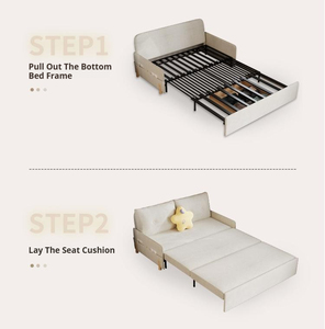 High Quality Compact Small Luxury Modern Multifunctional Foldable Sofa Bed With Storage For Studio And Tiny Living Spaces