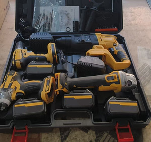 ELEHAND Bürstenlose Maschinen Elektrischer Schraubenschlüssel Bohrhammer Winkelschleifer Bohrmaschine Kabelloses Werkzeugset Elektrowerkzeug-Kombi Elektrowerkzeug-Sets - Product Image 2
