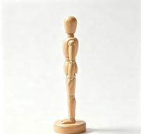 Maniquí Articulado de Madera, Modelo Humano Móvil, Mini Maniquí para Exhibición de Ropa, Decoración de Escritorio y Dibujo Artístico