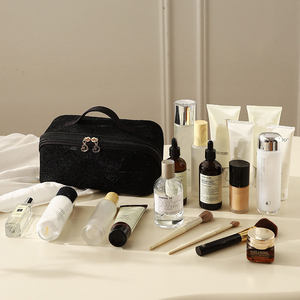 Luxury Lace <strong>Cosmetic</strong> <strong>Bags</strong> Travel Makeup Organizer <strong>Bag</strong> with Zipper Closure Customized Mesh Makeup <strong>Bag</strong> for Women Girls - Product Image 3