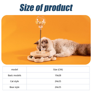 Hot Selling <strong>Funny</strong> Roller Pet <strong>Cat</strong> Toy Interactive Turntable Kitten Toy Spring-Loaded Leaky Food <strong>Cat</strong> Toy - Product Image 6