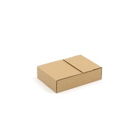 Boîte d'emballage en carton ondulé kraft brun recyclable 250 g/m² personnalisable multi-usages pour la livraison de cadeaux sans impression