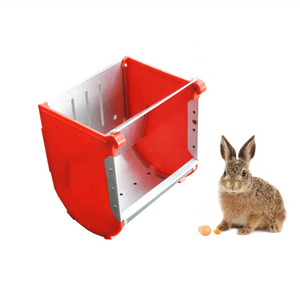 Новая красная пластиковая кормушка для кроликов TyGoal с автоматической подачей влажного/сухого корма, экологичный дизайн, гарантия 6 месяцев - Product Image 1