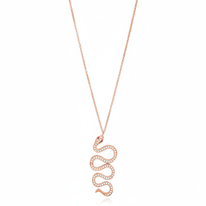 Diseño de serpiente Zircon piedra colgante turco al por mayor hecho a mano 925 joyería de plata esterlina - Product Image 2
