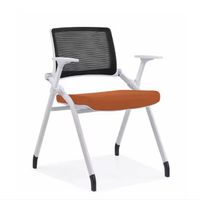 Chaises de salle de conférence modernes avec tablette intégrée, chaises de bureau pliantes, chaises empilables pour écoles et invités, et chaises de réception