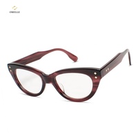 Classique Vintage Cat Eye Acétate Optique Cadre Solide À La Mode Lunettes Lunettes Femmes 2025