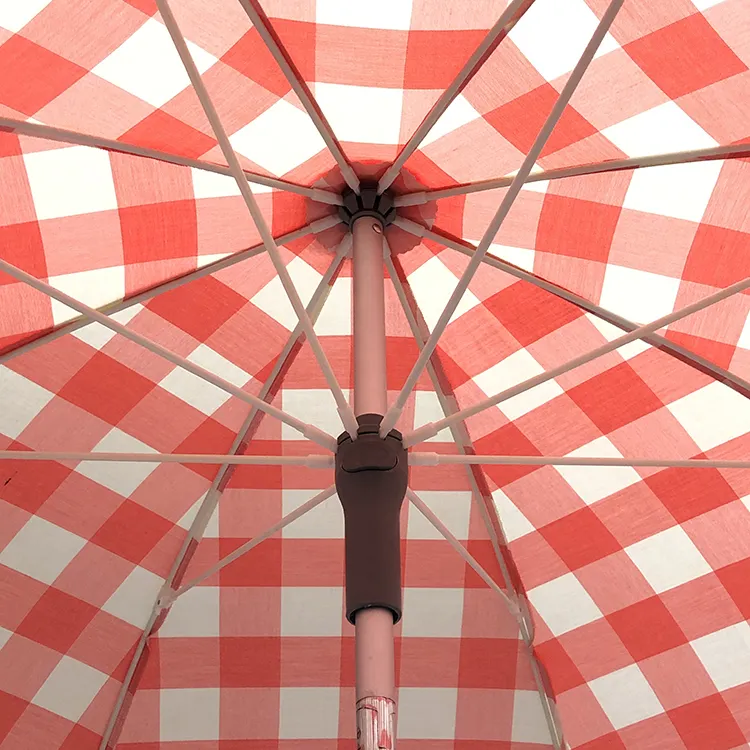 Paraguas de paja de hoja de palma con mango de plástico para exteriores, mesa de restaurante al aire libre con paraguas para jardín, gran oferta
