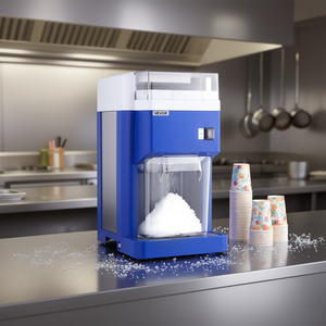 Machine à glace pilée Vevor 1,8L 300W électrique, lames en acier inoxydable, bleue, pour desserts - Product Image 2