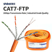 Cable FTP CAT7 Estable de 600MHz, 10Gbps, 23AWG, Cable LAN de Cobre Puro para Computadora, Cable Ethernet Cat 7, Cable LAN Cat7