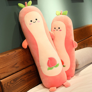 Boneka Bantal Peach Baru, Boneka Alpukat Panjang Super Lembut Isi Kapas PP, Ukuran Besar Grosir untuk Anak-Anak - Product Image 4